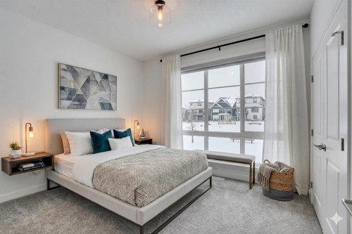 26 Amblehurst Path Nw, Calgary, AB - Indoor Photo Showing Bedroom