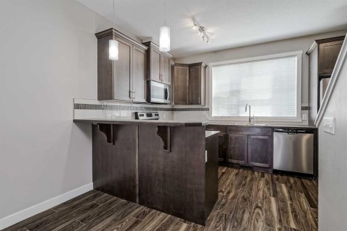 108 Redstone View Ne, Calgary, AB - Indoor Photo Showing Kitchen With Upgraded Kitchen