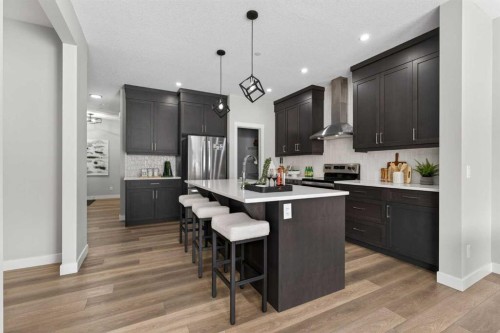 31 Herron Rise Ne, Calgary, AB - Indoor Photo Showing Kitchen With Upgraded Kitchen