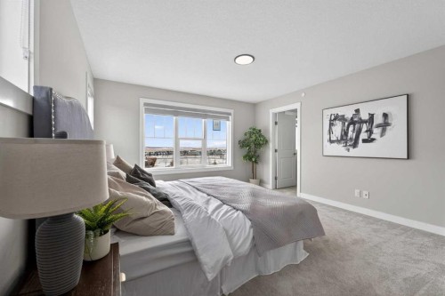 31 Herron Rise Ne, Calgary, AB - Indoor Photo Showing Bedroom