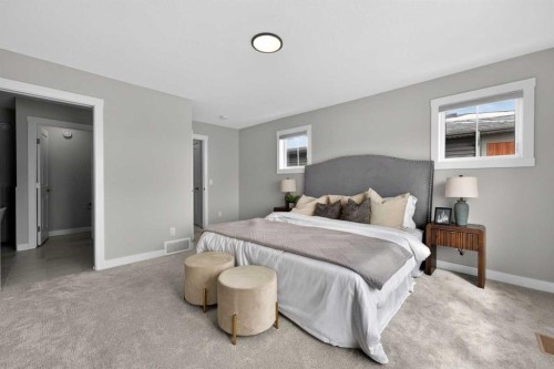 31 Herron Rise Ne, Calgary, AB - Indoor Photo Showing Bedroom