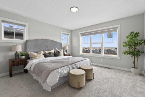 31 Herron Rise Ne, Calgary, AB - Indoor Photo Showing Bedroom