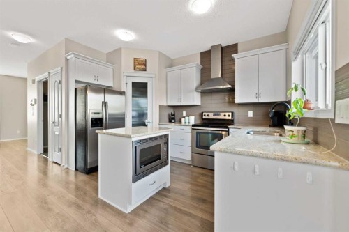 159 Evansborough Crescent Nw, Calgary, AB - Indoor Photo Showing Kitchen With Upgraded Kitchen