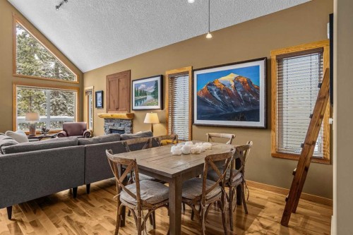 1112 Wilson Way, Canmore, AB - Indoor With Fireplace
