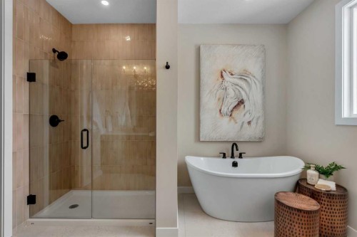 47 Sundown Crescent, Cochrane, AB - Indoor Photo Showing Bathroom