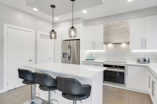 288 Copperstone Gardens Se, Calgary, AB - Indoor Photo Showing Kitchen With Upgraded Kitchen