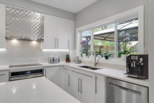 288 Copperstone Gardens Se, Calgary, AB - Indoor Photo Showing Kitchen With Double Sink With Upgraded Kitchen