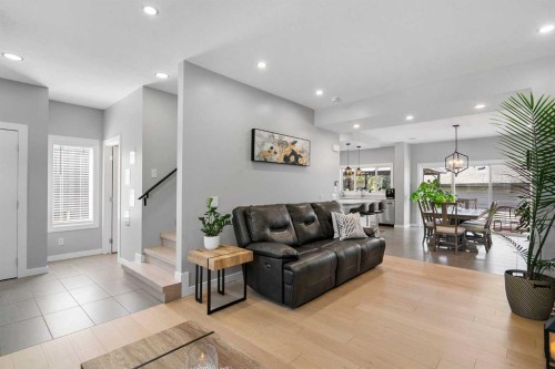 288 Copperstone Gardens Se, Calgary, AB - Indoor Photo Showing Living Room