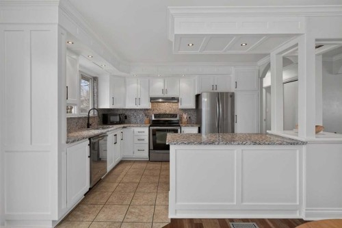 4119 Doverview Drive Se, Calgary, AB - Indoor Photo Showing Kitchen With Stainless Steel Kitchen