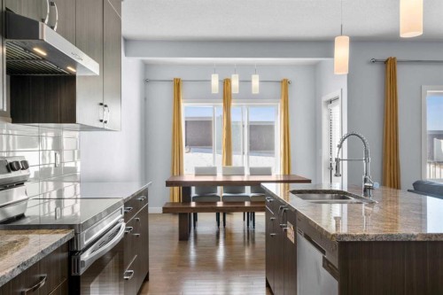 252 Nolanhurst Crescent Nw, Calgary, AB - Indoor Photo Showing Kitchen With Stainless Steel Kitchen With Double Sink With Upgraded Kitchen