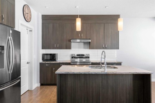 252 Nolanhurst Crescent Nw, Calgary, AB - Indoor Photo Showing Kitchen With Stainless Steel Kitchen With Double Sink With Upgraded Kitchen