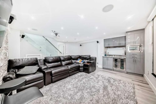 256 Riverside Mews Se, Calgary, AB - Indoor Photo Showing Living Room