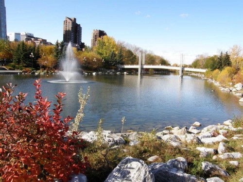 235 11 Avenue Ne, Calgary, AB - Outdoor With Body Of Water With View