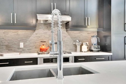 235 11 Avenue Ne, Calgary, AB - Indoor Photo Showing Kitchen With Double Sink With Upgraded Kitchen