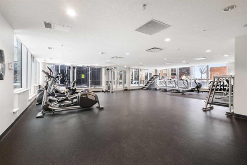 1903-1320 1 Street Se, Calgary, AB - Indoor Photo Showing Gym Room