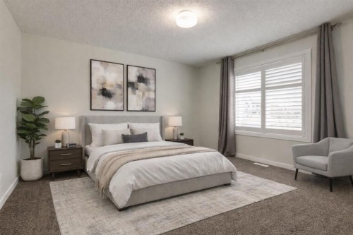 28 Masters Link Se, Calgary, AB - Indoor Photo Showing Bedroom