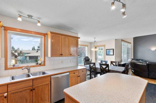 5107 42 Street, Olds, AB - Indoor Photo Showing Kitchen With Double Sink