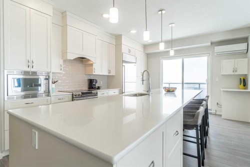 429-20 Seton Park Se, Calgary, AB - Indoor Photo Showing Kitchen With Upgraded Kitchen