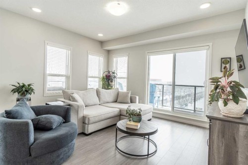 429-20 Seton Park Se, Calgary, AB - Indoor Photo Showing Living Room