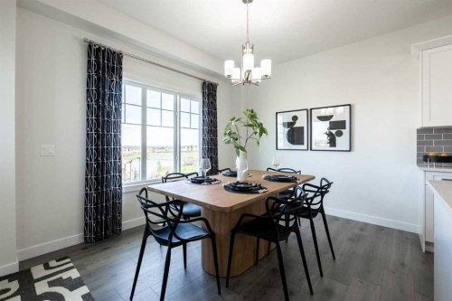 416 Ranch Gate, Strathmore, AB - Indoor Photo Showing Dining Room