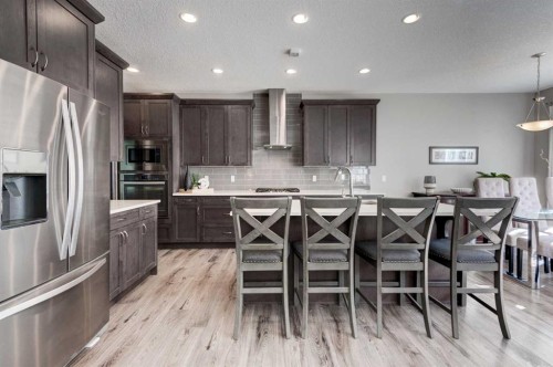 255 Riviera Way, Cochrane, AB - Indoor Photo Showing Kitchen With Upgraded Kitchen