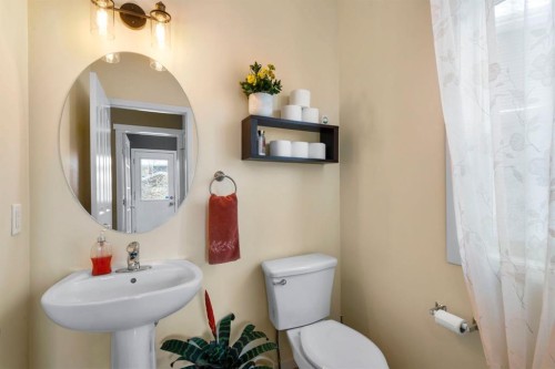 46 River Heights Boulevard, Cochrane, AB - Indoor Photo Showing Bathroom
