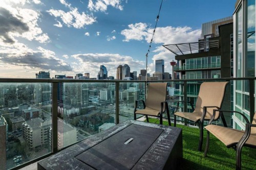 2201-210 15 Avenue Se, Calgary, AB - Outdoor With Balcony With View