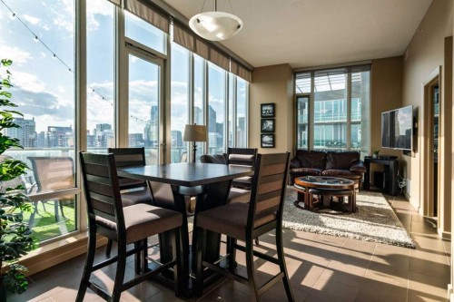 2201-210 15 Avenue Se, Calgary, AB - Indoor Photo Showing Dining Room