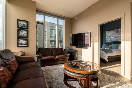 2201-210 15 Avenue Se, Calgary, AB - Indoor Photo Showing Living Room