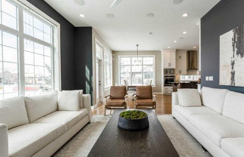 102 Coopersfield Way Sw, Airdrie, AB - Indoor Photo Showing Living Room