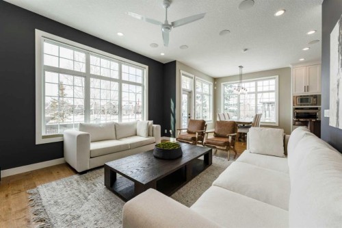 102 Coopersfield Way Sw, Airdrie, AB - Indoor Photo Showing Living Room