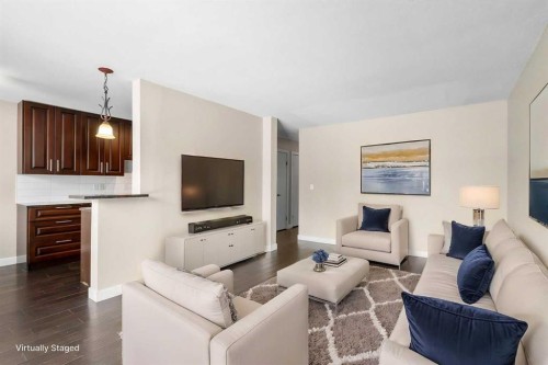 301-4455A Greenview Drive Ne, Calgary, AB - Indoor Photo Showing Living Room