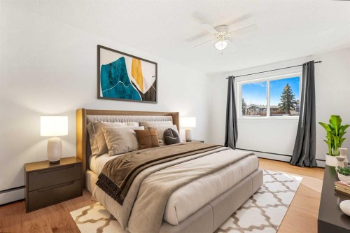 41-3809 45 Street Sw, Calgary, AB - Indoor Photo Showing Bedroom