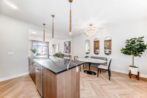 277 Cobblestone Gate, Airdrie, AB - Indoor Photo Showing Kitchen With Double Sink
