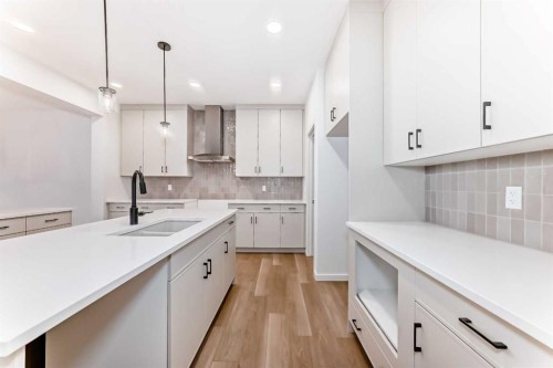 58 Walgrove Bay Se, Calgary, AB - Indoor Photo Showing Kitchen With Double Sink