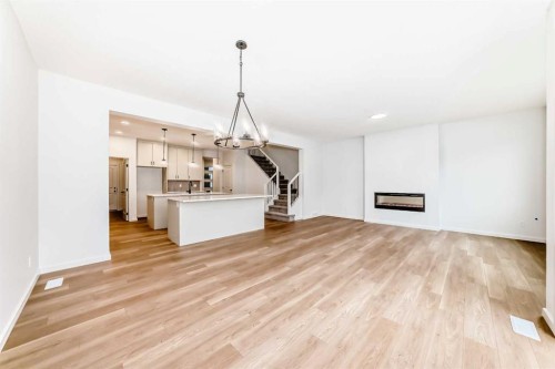 58 Walgrove Bay Se, Calgary, AB - Indoor With Fireplace