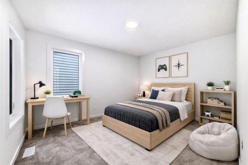 58 Walgrove Bay Se, Calgary, AB - Indoor Photo Showing Bedroom