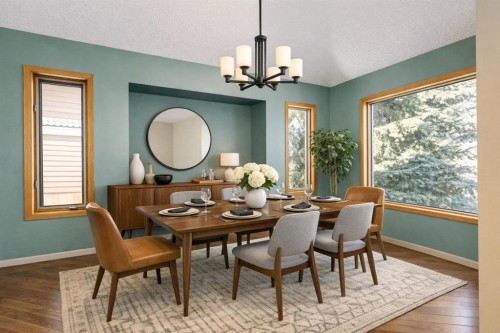 55 Oakmount Court Sw, Calgary, AB - Indoor Photo Showing Dining Room