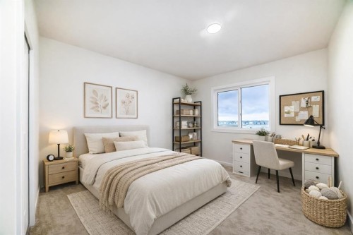 62 Starling Boulevard Nw, Calgary, AB - Indoor Photo Showing Bedroom
