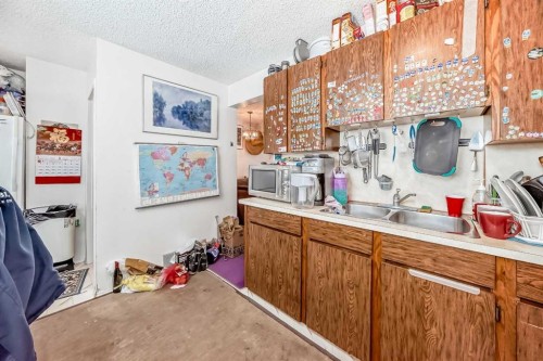 137 Bermuda Drive Nw, Calgary, AB - Indoor Photo Showing Kitchen With Double Sink