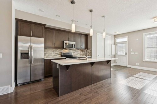 442 Quarry Park Boulevard Se, Calgary, AB - Indoor Photo Showing Kitchen With Stainless Steel Kitchen With Upgraded Kitchen