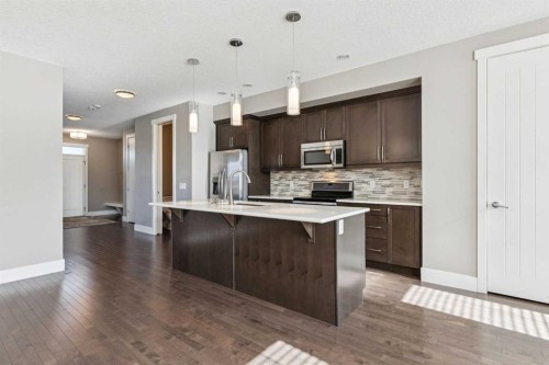 442 Quarry Park Boulevard Se, Calgary, AB - Indoor Photo Showing Kitchen With Stainless Steel Kitchen With Upgraded Kitchen