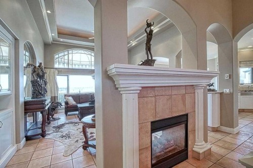 8 Mt Douglas Point Se, Calgary, AB - Indoor With Fireplace