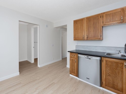 84 Queen Anne Close Se, Calgary, AB - Indoor Photo Showing Kitchen