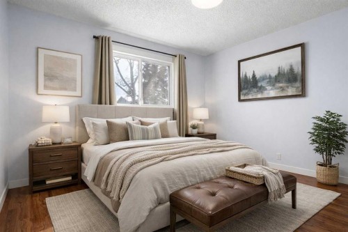 14520 Parkside Drive Se, Calgary, AB - Indoor Photo Showing Bedroom
