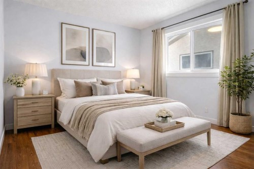 14520 Parkside Drive Se, Calgary, AB - Indoor Photo Showing Bedroom