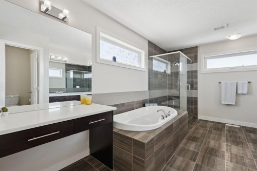 293 Boulder Creek Crescent, Langdon, AB - Indoor Photo Showing Bathroom