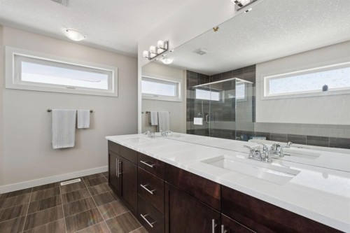 293 Boulder Creek Crescent, Langdon, AB - Indoor Photo Showing Bathroom