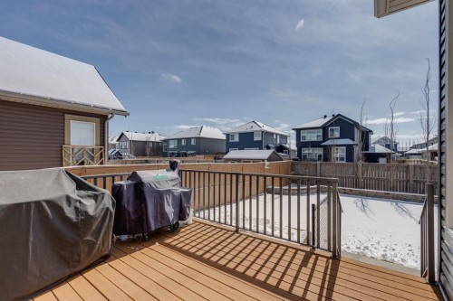 293 Boulder Creek Crescent, Langdon, AB - Outdoor With Deck Patio Veranda With Exterior