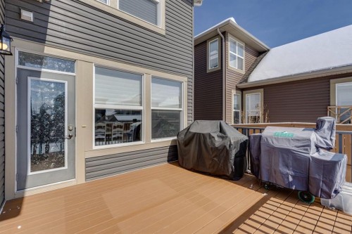 293 Boulder Creek Crescent, Langdon, AB - Outdoor With Deck Patio Veranda With Exterior